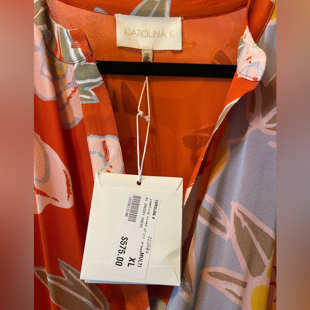 Carolina K Josefina Mixed Print Dress XL NWT - Picture 4 of 4